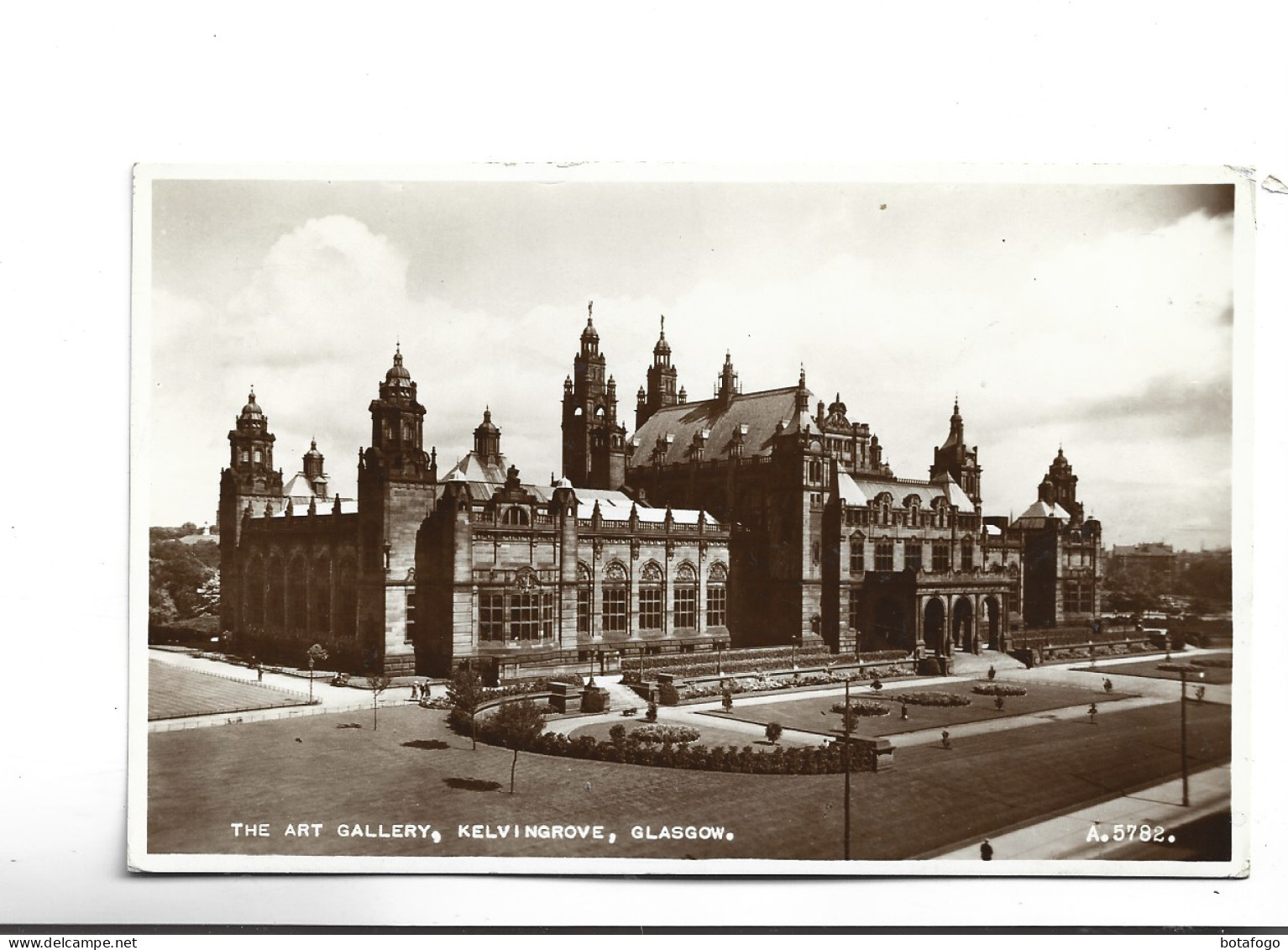 CPA PHOTO GLASGOW, THE ART GALLERY, KELVINGROVE (voir Timbre) - Lanarkshire / Glasgow