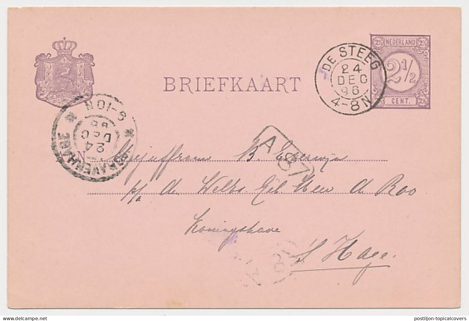 Kleinrondstempel De Steeg 1896 - Unclassified