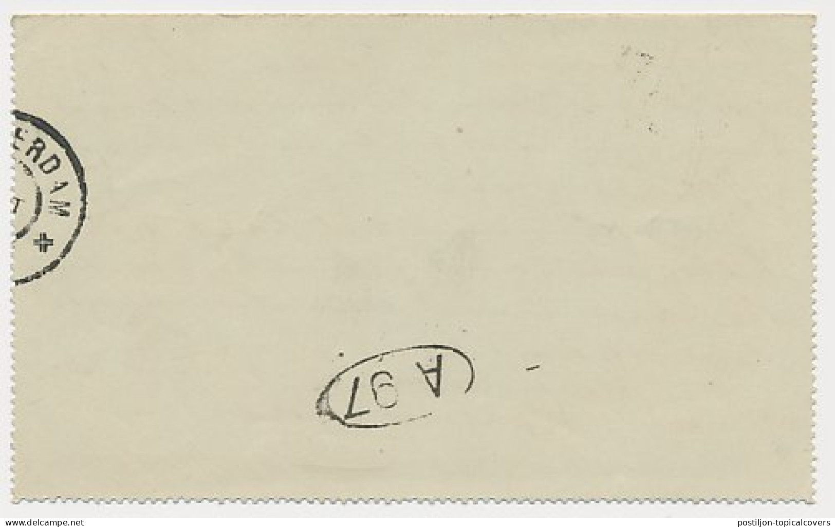 Postblad G. 3 X Locaal Te Amsterdam 1897 - Postal Stationery