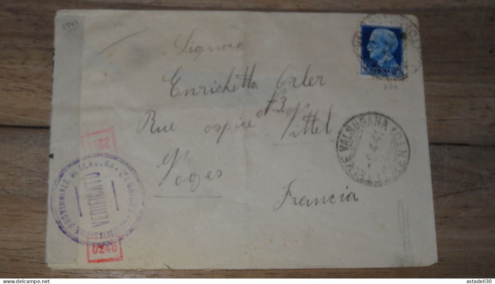 Enveloppe ITALIA, Censura, 1941  ......... Boite1 ..... 240424-239 - Marcofilía