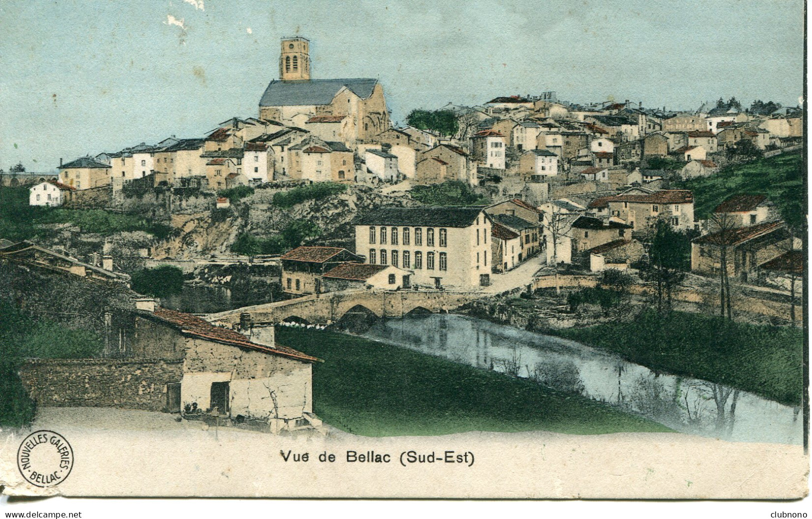 CPA -  BELLAC - VUE GENERALE (SUD-EST) - Bellac