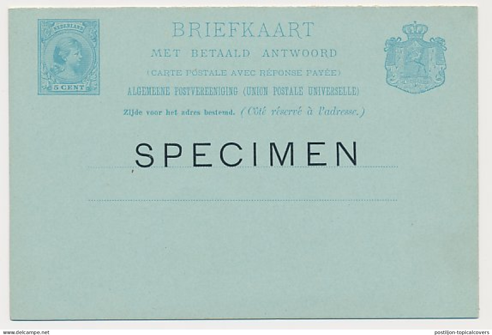 Briefkaart G. 30 - SPECIMEN - Ganzsachen