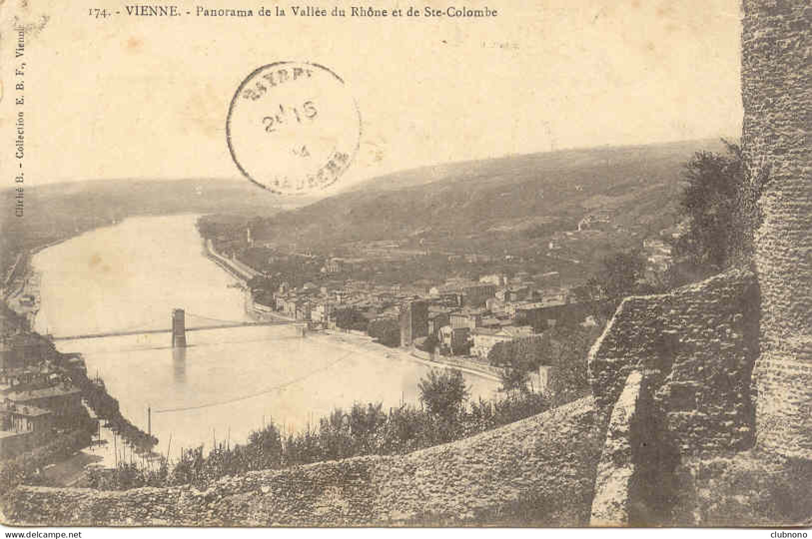 CPA - VIENNE - PANORAMA DE LA VALLEE DU RHONE ET DE SAINTE COLOMBE (1904) - Vienne