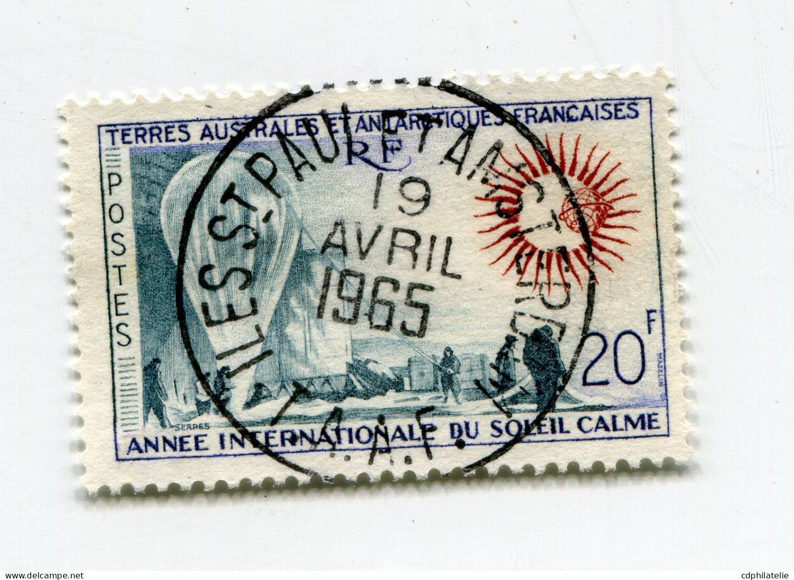 T. A.A. F. N°21 O ANNEE INTERNATIONALE DU SOLEIL CALME - Oblitérés