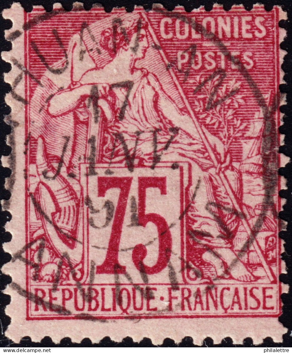 ANNAM & TONKIN - 1891 Colonies Générales 75c Alphée Dubois Obl. TàD "THUAN-AN / ANNAM" - TB (c.110€) - Usati