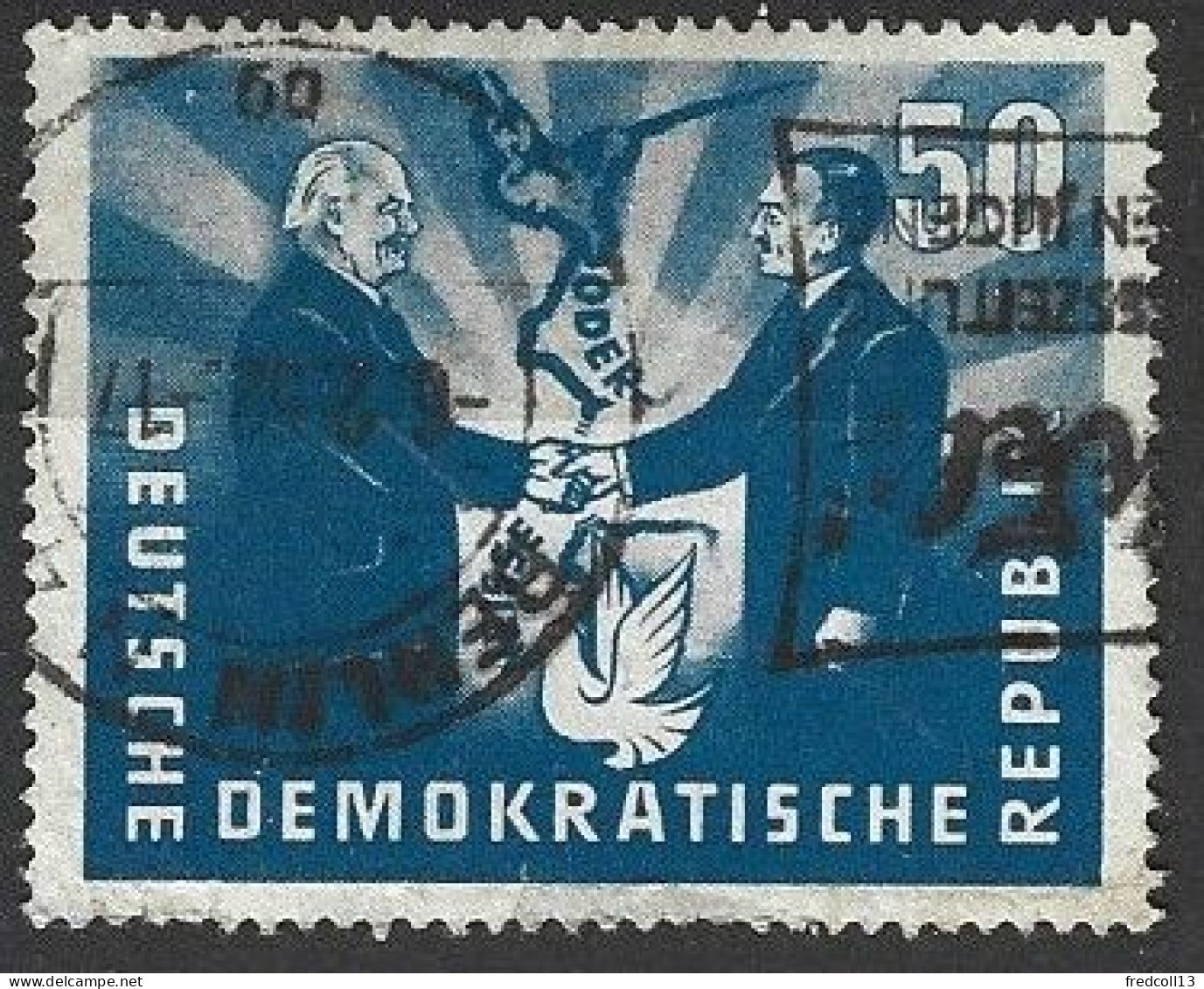 ALLEMAGNE DDR 37 Oblitéré Côte 25 € - Used Stamps