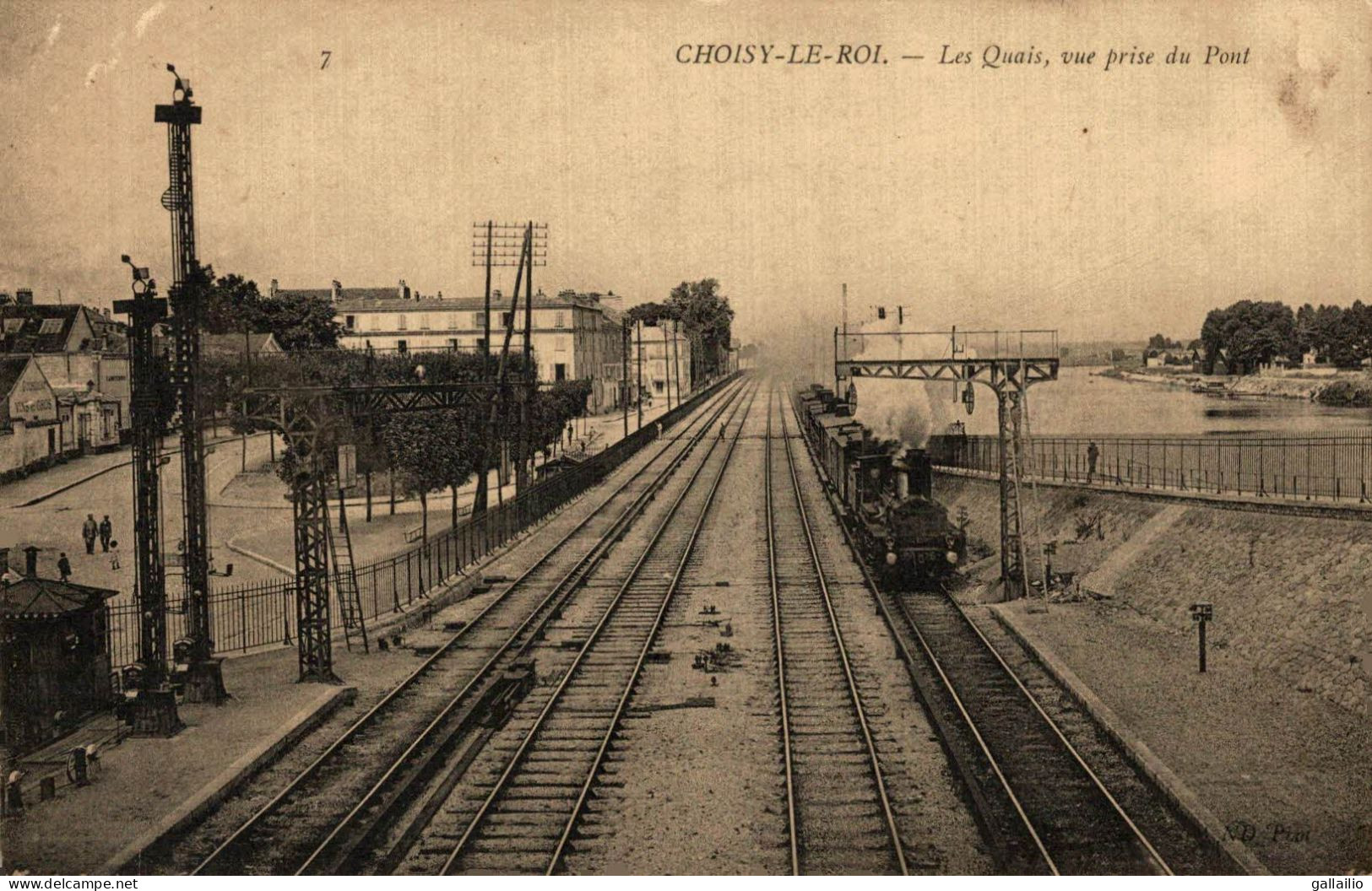 CHOISY LE ROI LES QUAIS VUE PRISE DU PONT - Choisy Le Roi