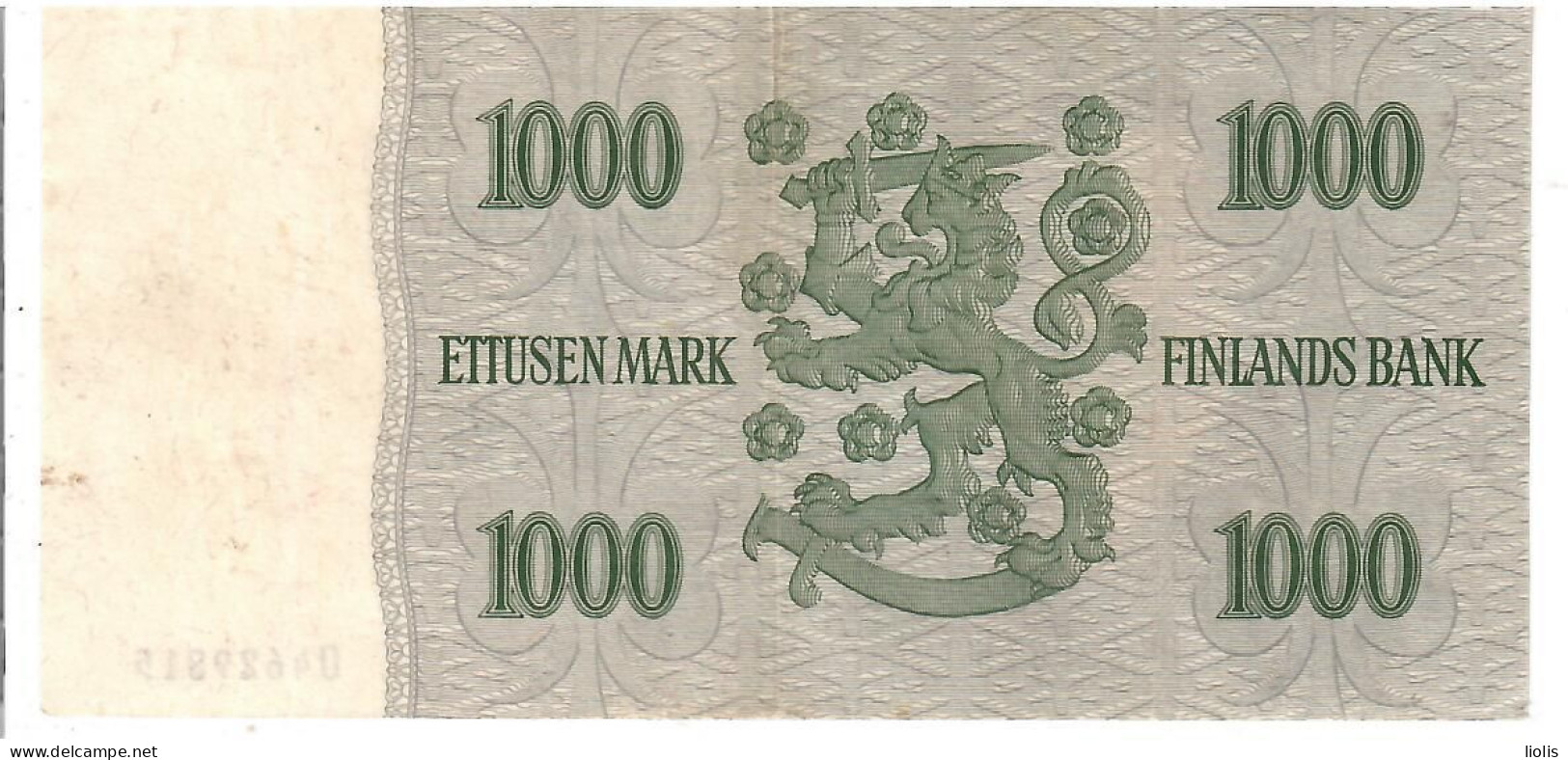 Finland  1000 Mark  1955 - Finland