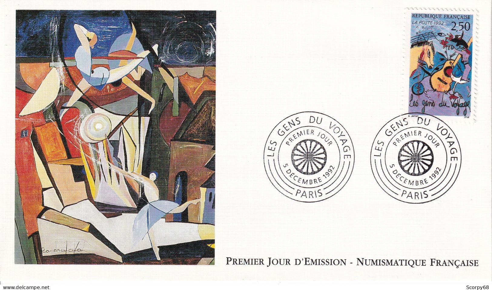FDC 05/12/1992: Les Gens Du Voyage - Y&T N° 2784 - 1990-1999
