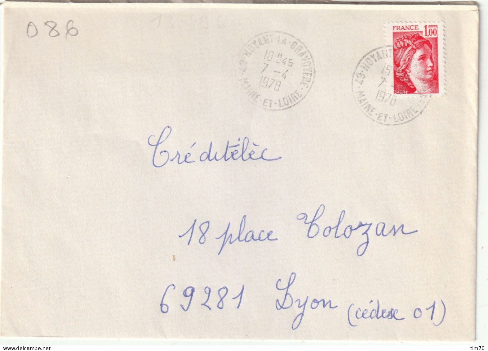 CAD   43 - NOYAN LAGRAVOYERE     / N° 1972 - Manual Postmarks