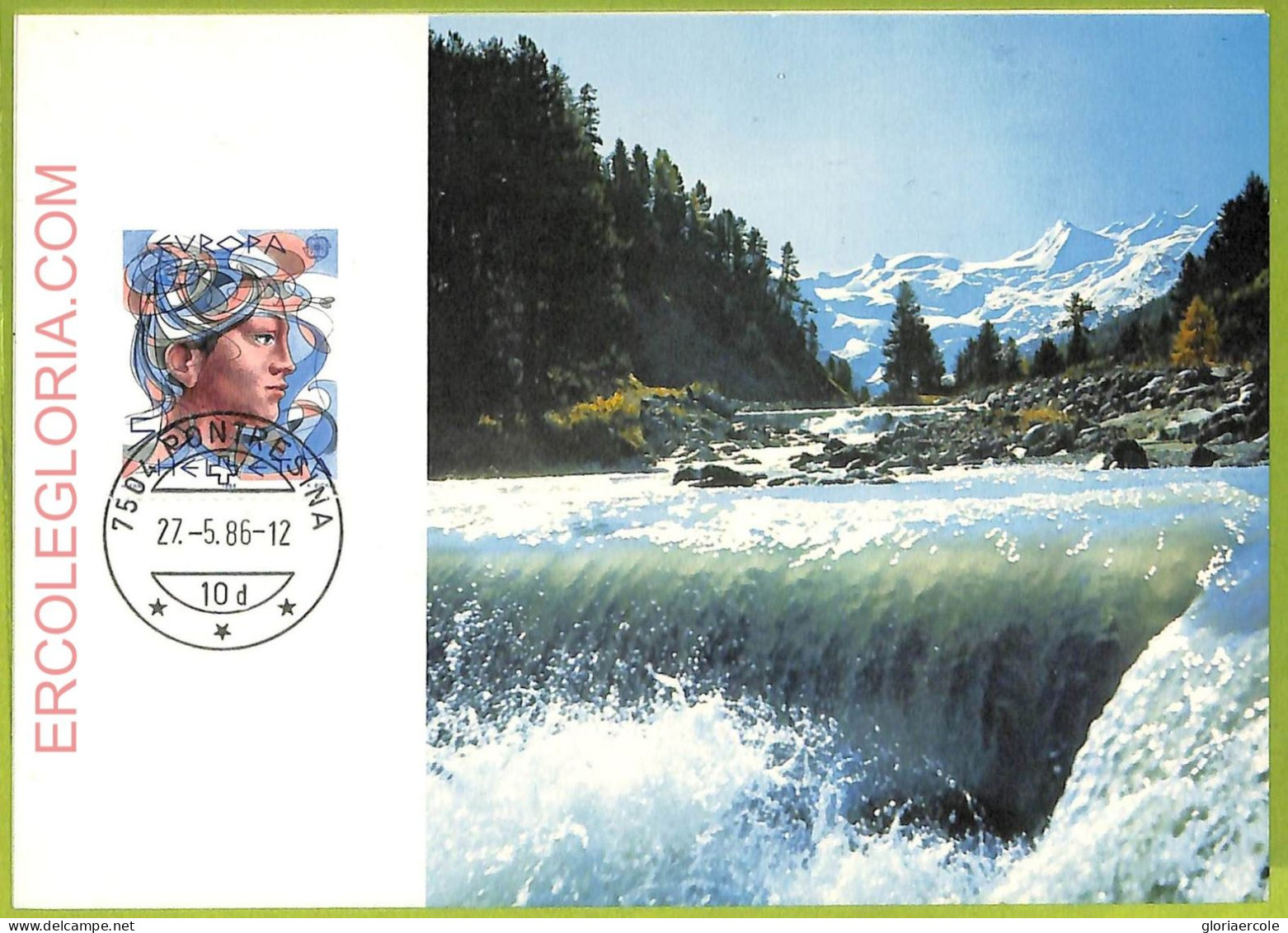 Ad3318 - Switzerland - Postal History - Set Of 2 MAXIMUM CARD - 1986 - Nature - Cartes-Maximum (CM)
