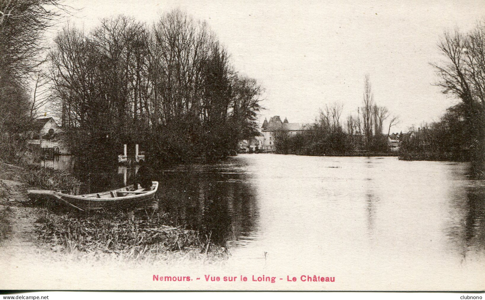 CPA -  NEMOURS  -  VUE SUR LE LOING - LE CHATEAU - Nemours