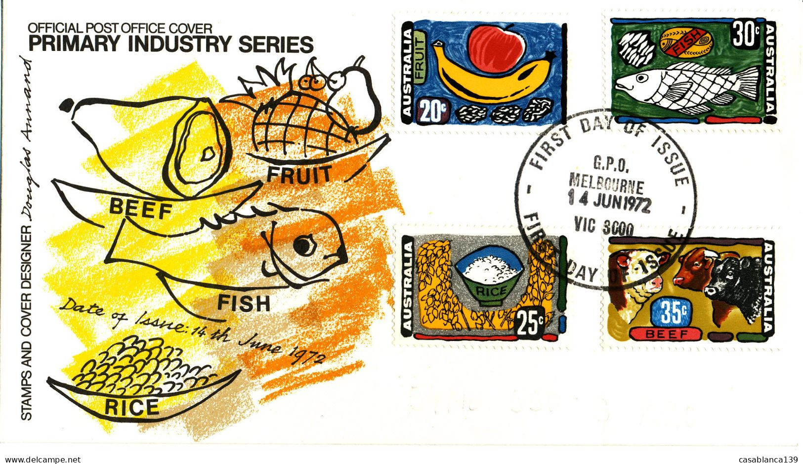 Australia, Food Promotion Set, 1972, SG 510-13, Scarce On FDC, Top Serie, - Covers & Documents