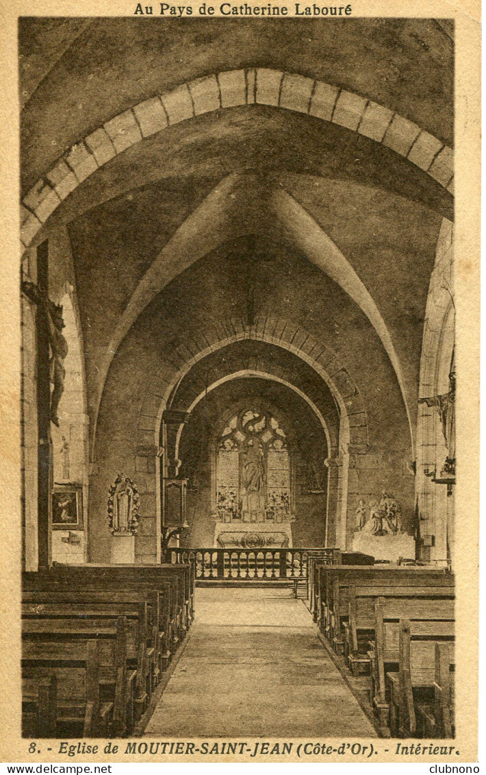 CPA -  MOUTIER-SAINT-JEAN - INTERIEUR DE L'EGLISE - Sonstige & Ohne Zuordnung