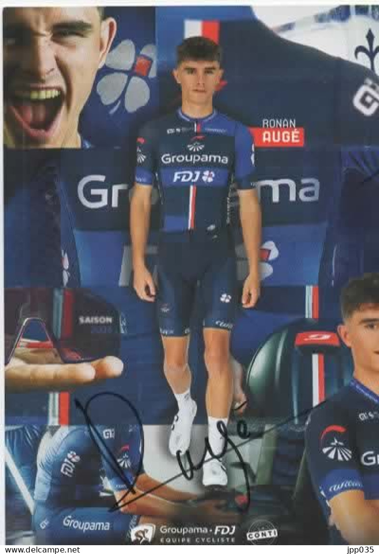 CYCLISME  TOUR DE FRANCE  AUTOGRAPHE RONAN AUGE - Cyclisme