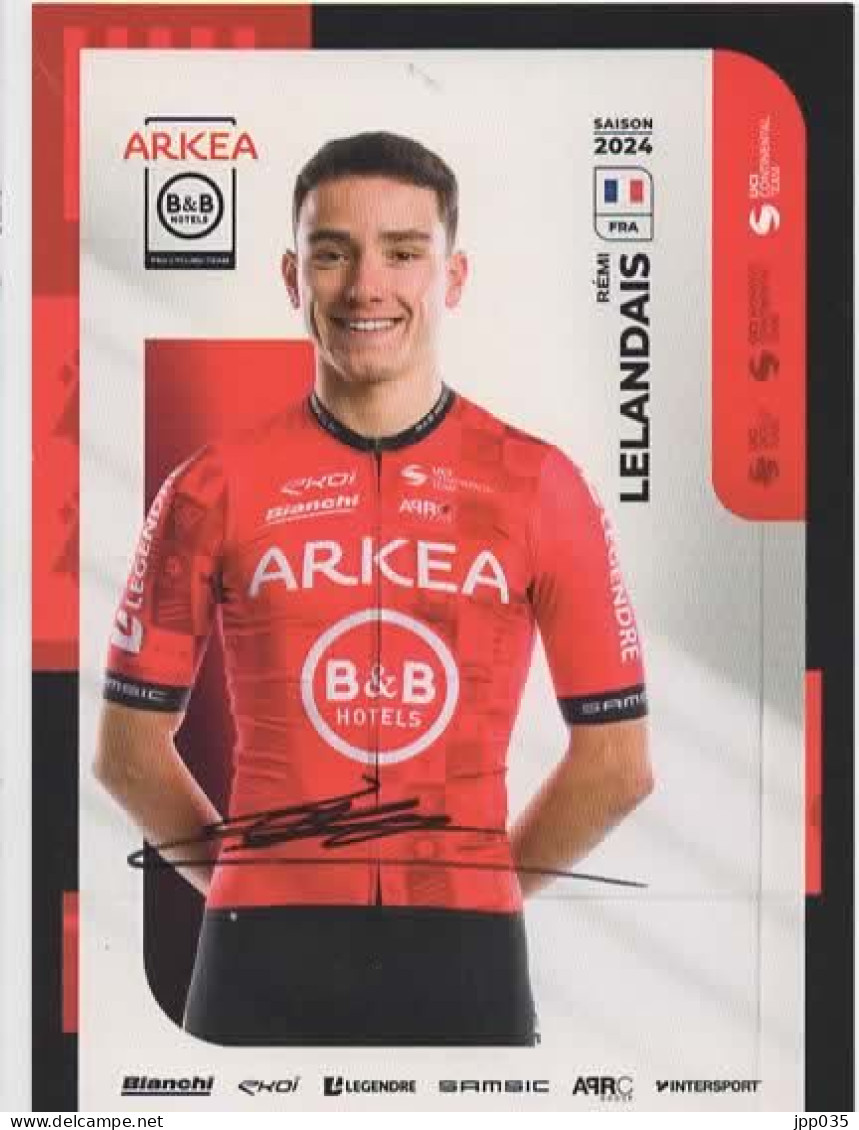 CYCLISME  TOUR DE FRANCE  AUTOGRAPHE REMI LELANDAIS - Cycling