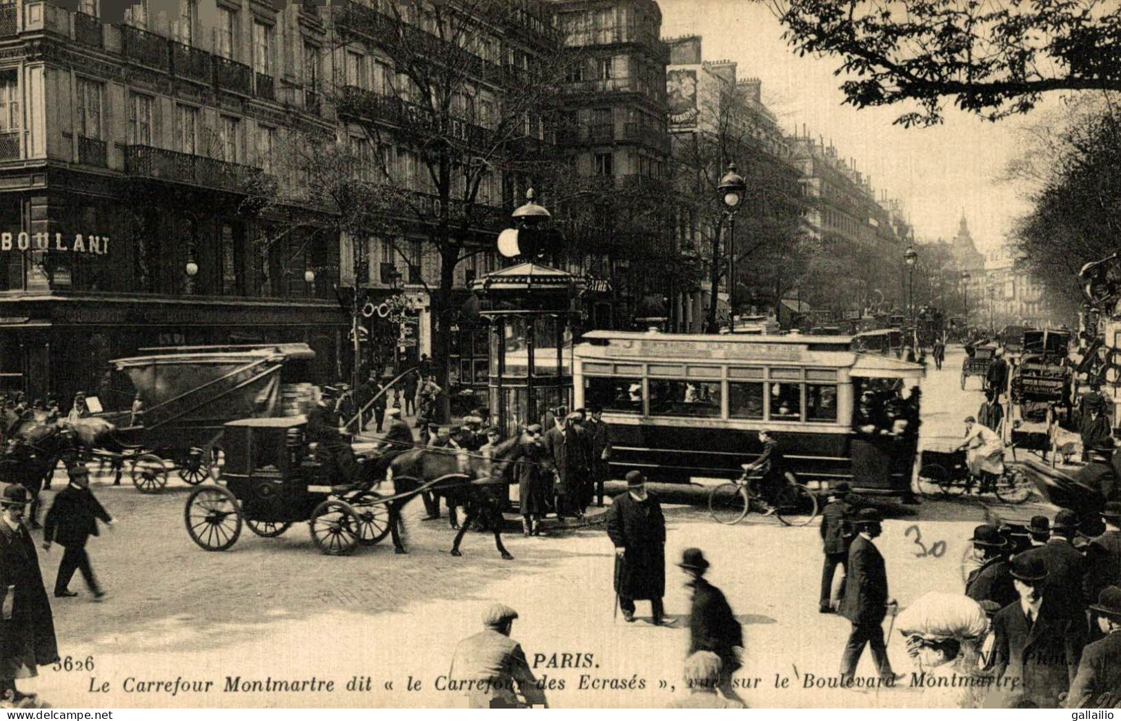 PARIS LE CARREFOUR MONTMARTRE DIT LE CARREFOUR DES ECRASES - District 02