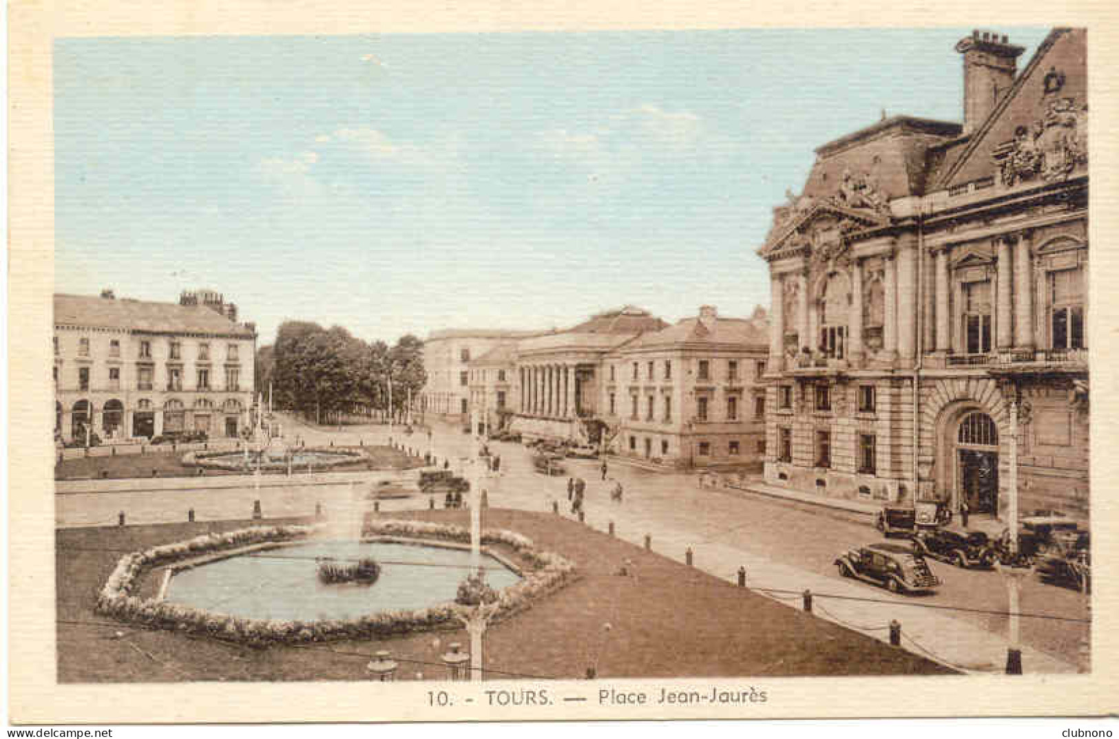 CPSM - TOURS - PLACE JEAN JAURES (ECRITE EN 1948) - Tours