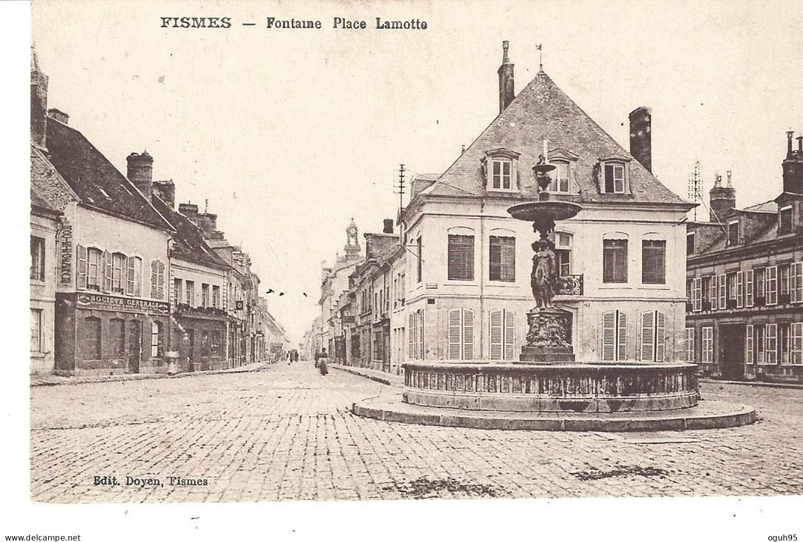 51 - FISMES - Fontaine - Place Lamotte - Fismes