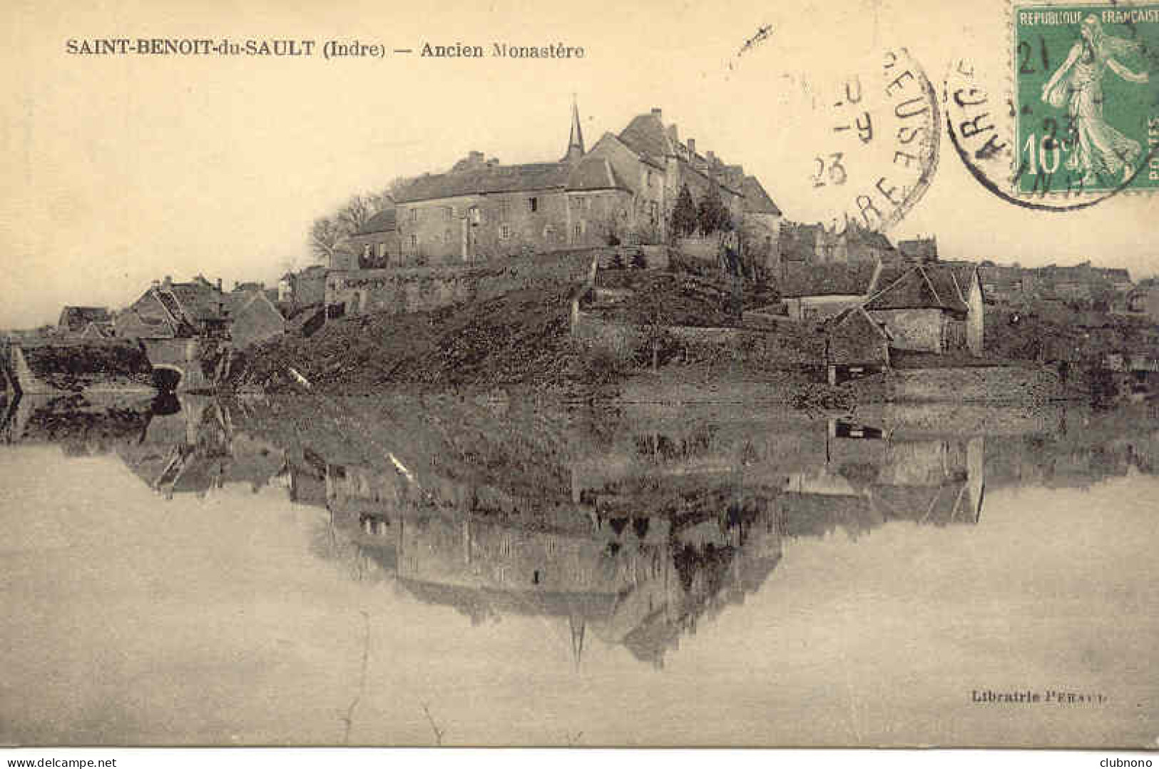 CPA - SAINT BENOIT DU SAULT - ANCIEN MONASTERE (ECRITE 1923) - Other & Unclassified