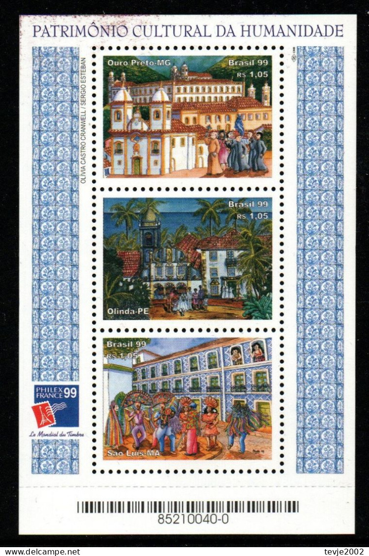Brasilien 1999 - Mi.Nr. Block 109 - Postfrisch MNH - Blokken & Velletjes