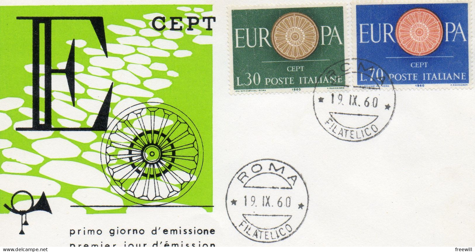 Italie Europa 1960 - FDC