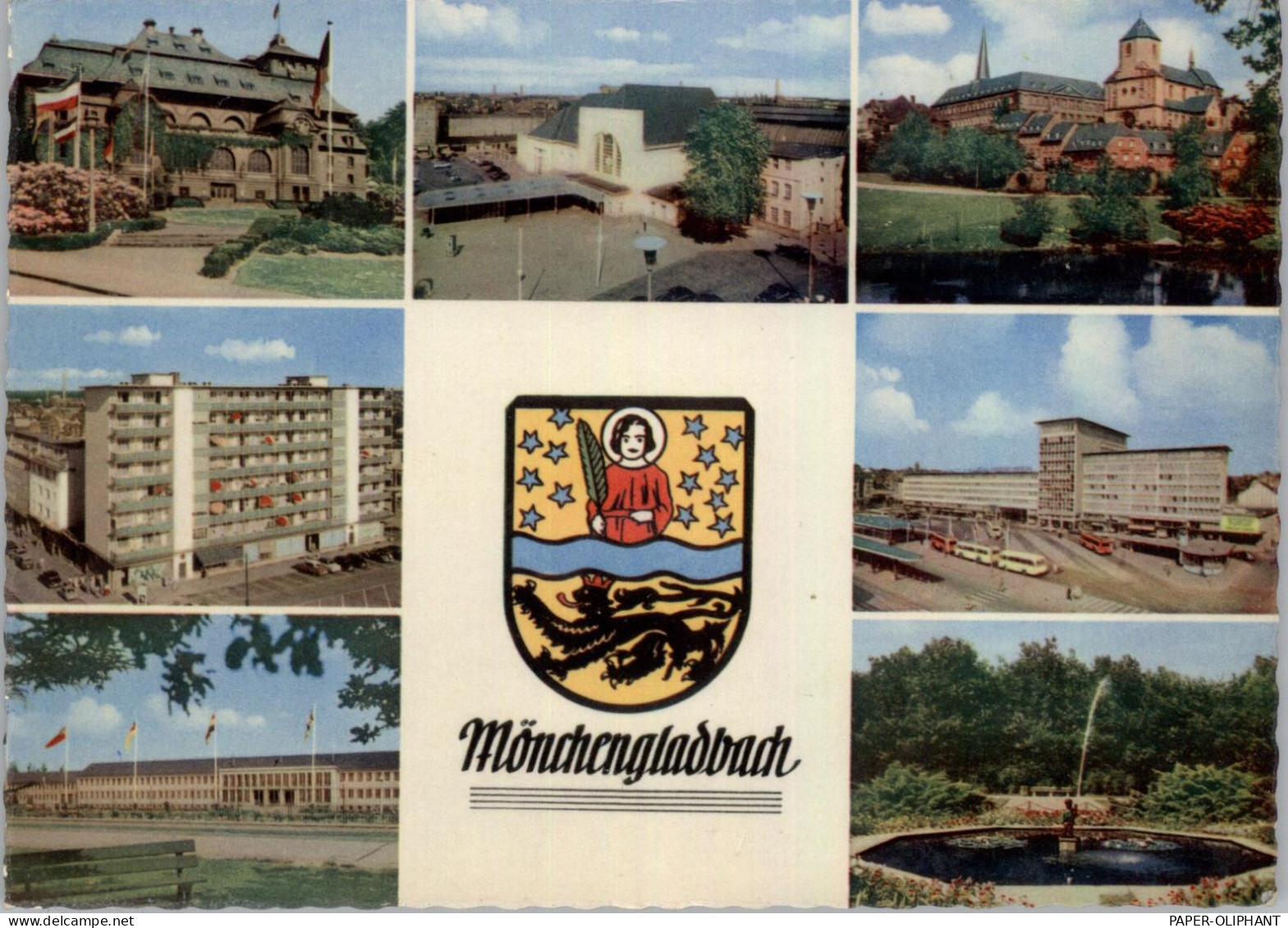 4050 MÖNCHENGLADBACH, Mehrbild-AK, Stadtwappen, 1961 - Mönchengladbach