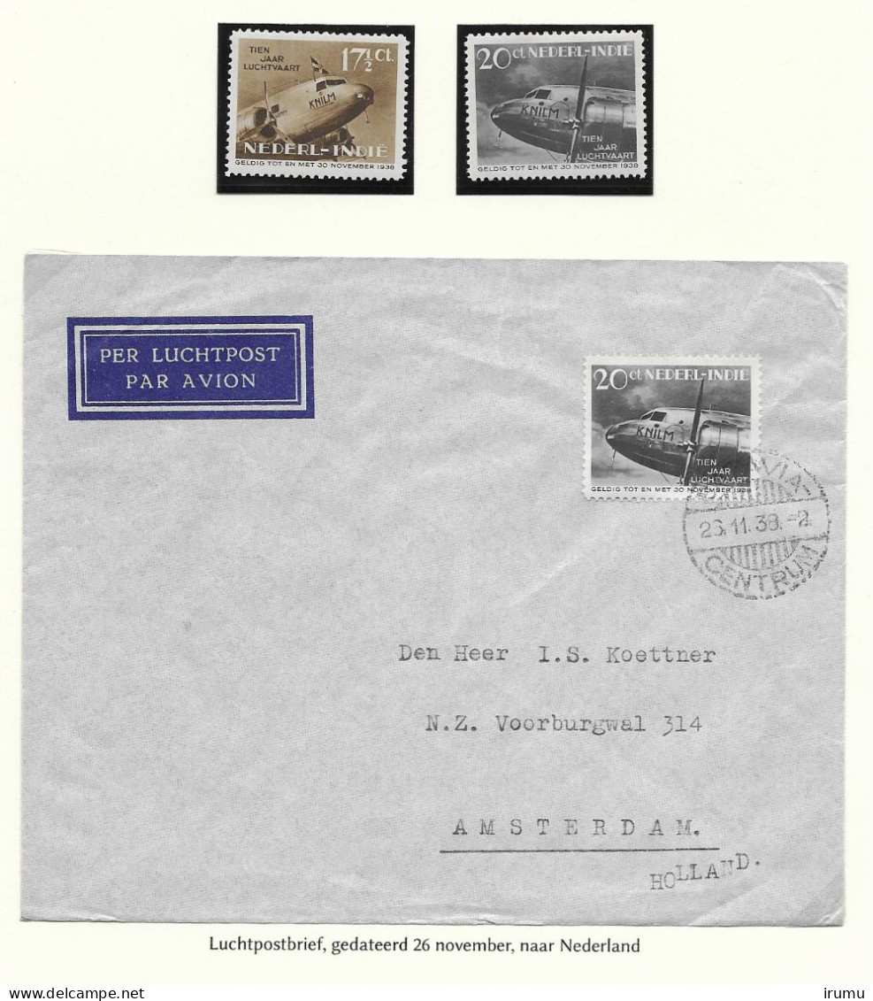 Ned. Indië 1938, NVPH 239-40 (SN 2877) - India Holandeses