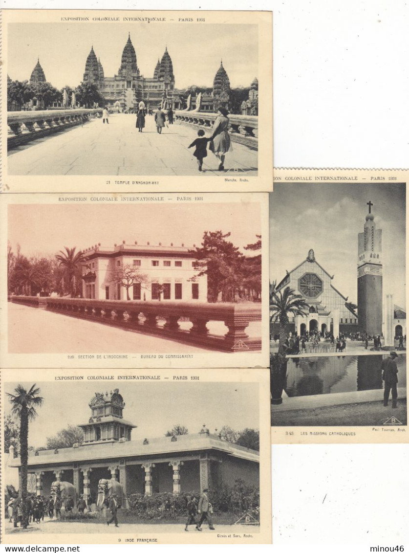 TRES RARE LOT DE 40 CPA DIFFERENTES SUR L EXPOSITION COLONIALE DE 1931 A PARIS.N. CIRCULEE. ETAT PARFAIT.PETIT PRIX - 5 - 99 Postkaarten