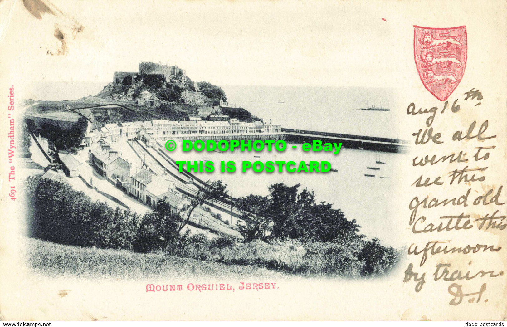 R562912 Mount Orgueil. Jersey. 4691. Wyndham Series. 1905 - Monde