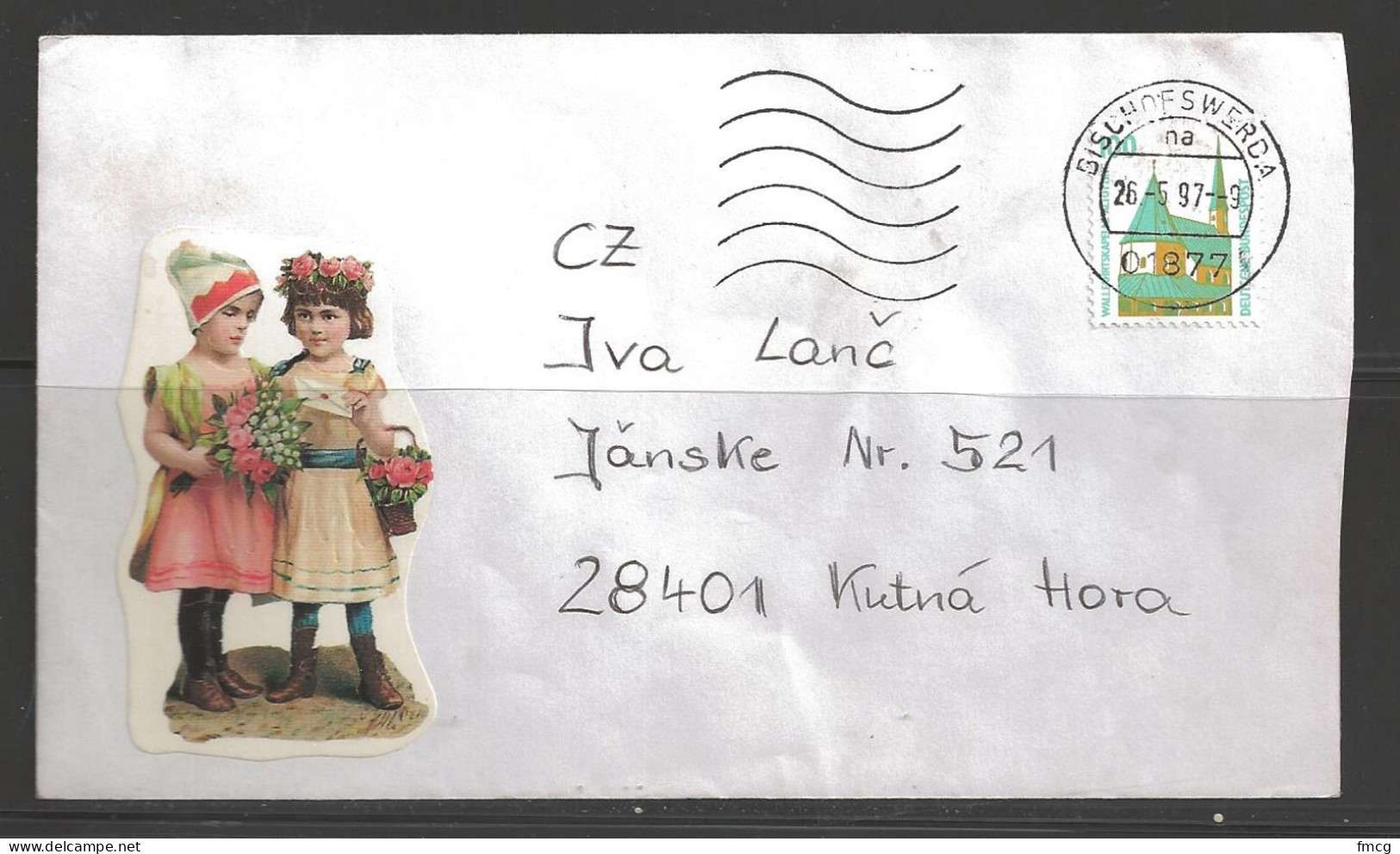 1997 Gisohofswerda (26.5.97) To Kutna Hora Czech Republic - Cartas & Documentos