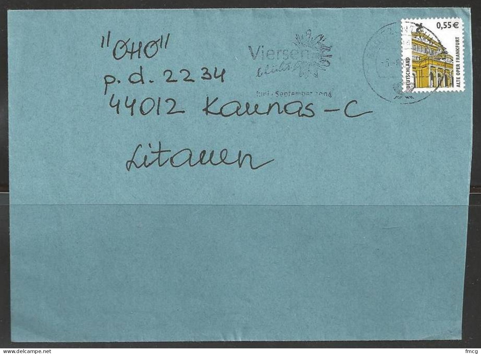 2004 Viersen (5.8.04) To Birzai Lithuania - Lettres & Documents