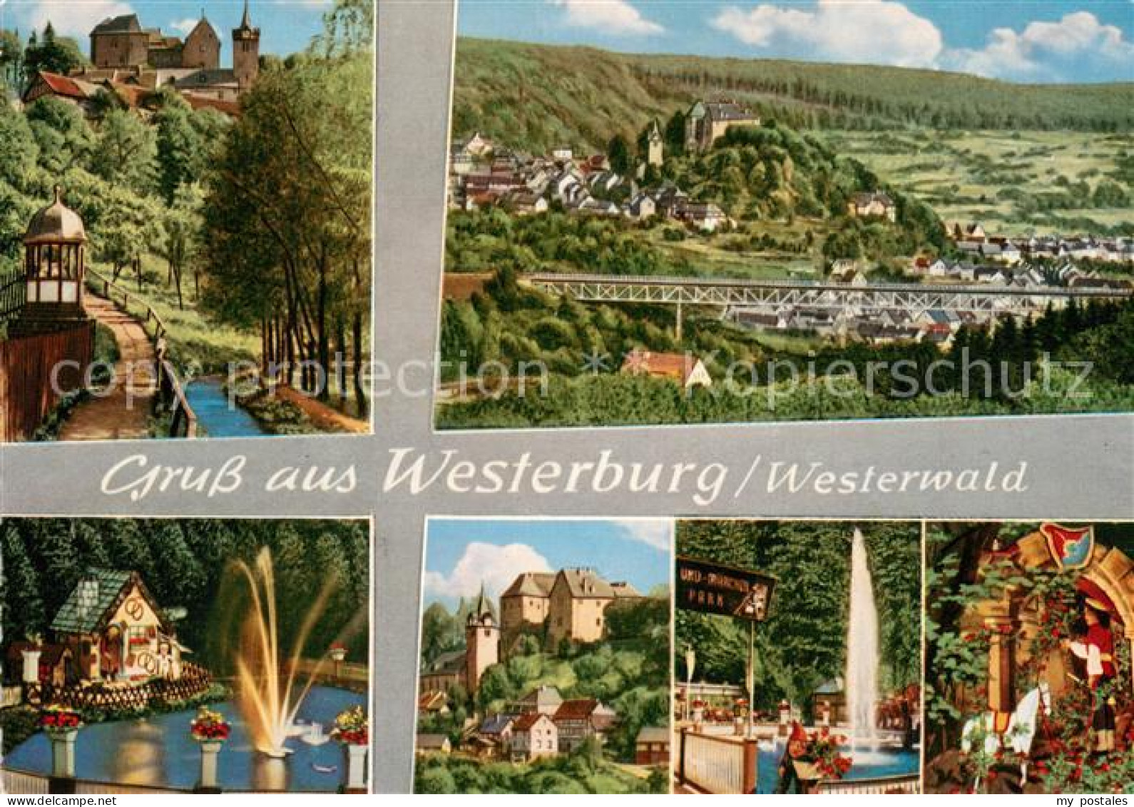 73671585 Westerburg Westerwald Stadtpanorama Bruecke Schloss Maerchenpark Wester - Westerburg