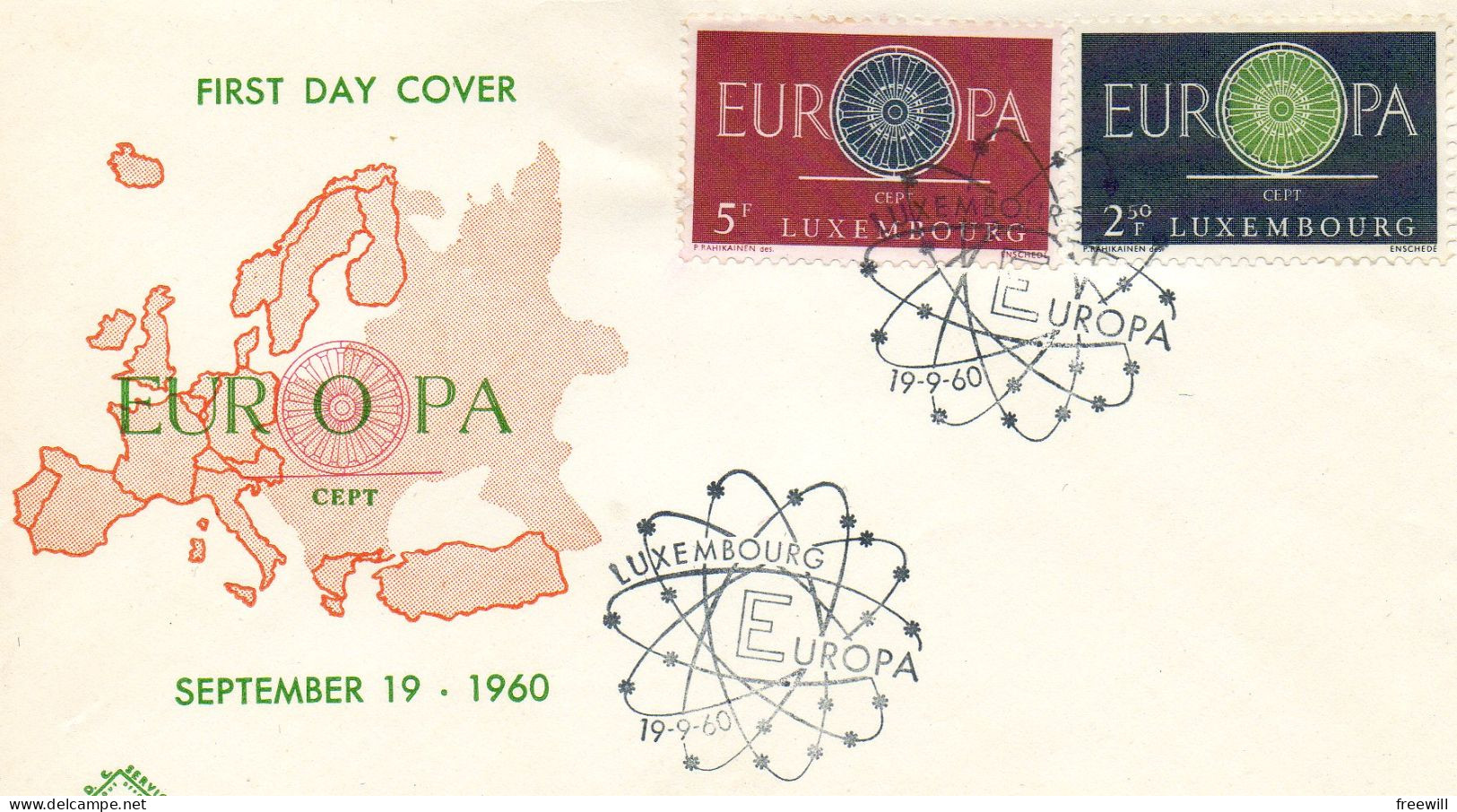 Luxembourg  Europa 1957 - FDC