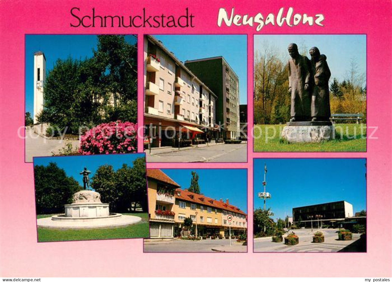 73671571 Neugablonz Teilansichten Schmuckstadt Denkmal Kirche Neugablonz - Kaufbeuren