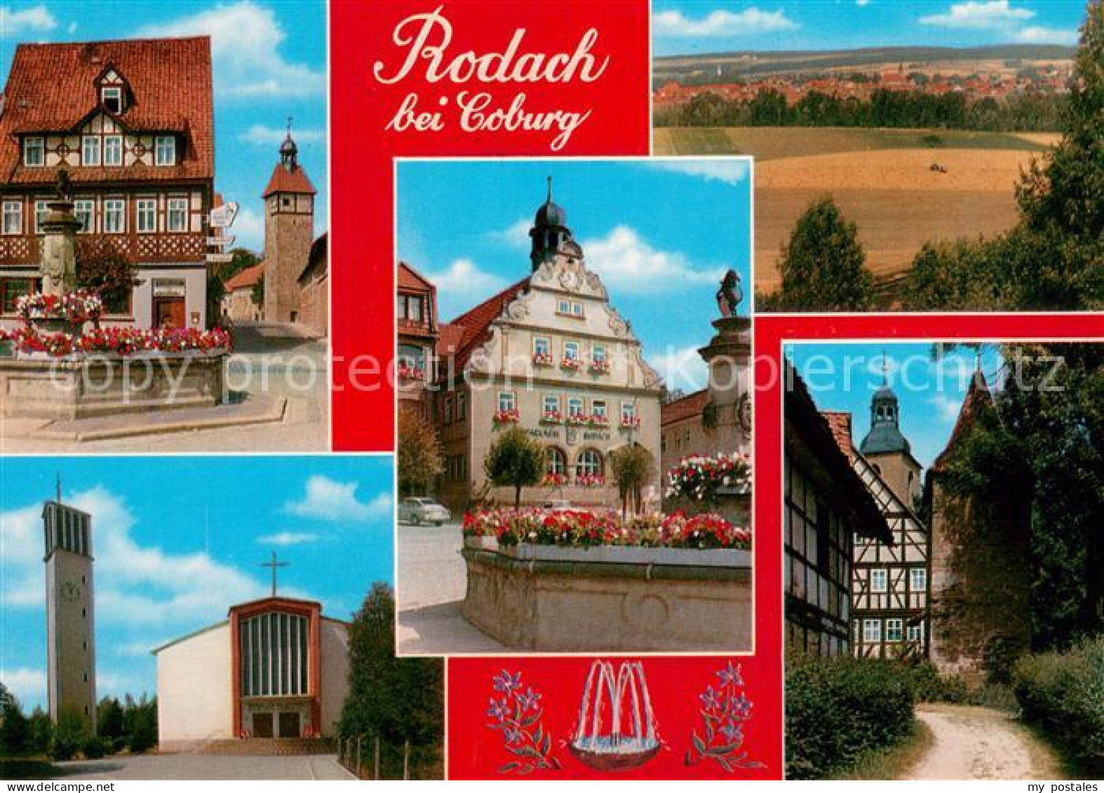 73671568 Rodach Coburg Nordbayerns Waermste Thermalquelle Motive Altstadt Brunne - Bad Rodach