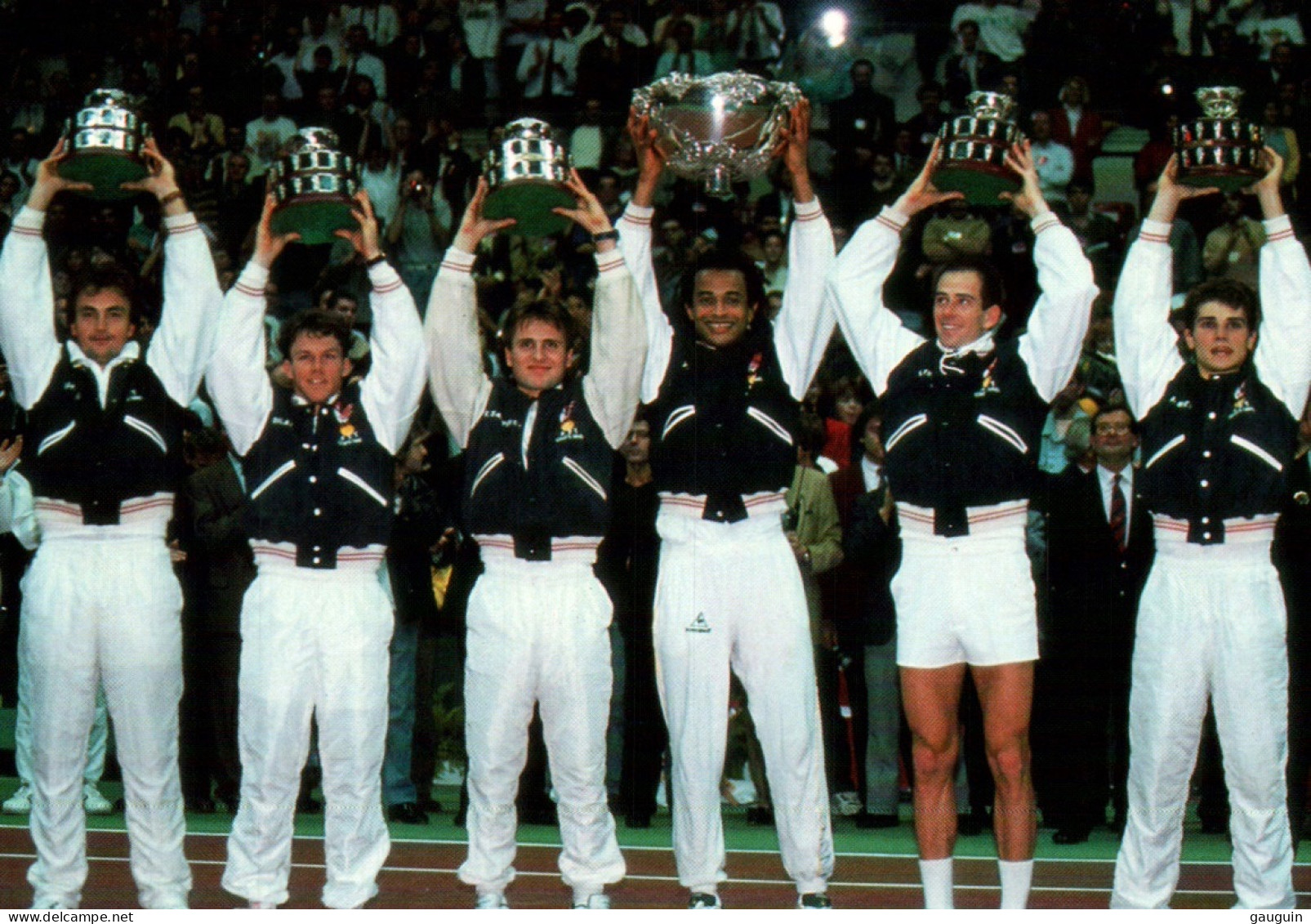 CPM - TENNIS - Finale COUPE DAVIS 1991 LYON - France Bat États-Unis 3/1 - Edition FFT - Tennis