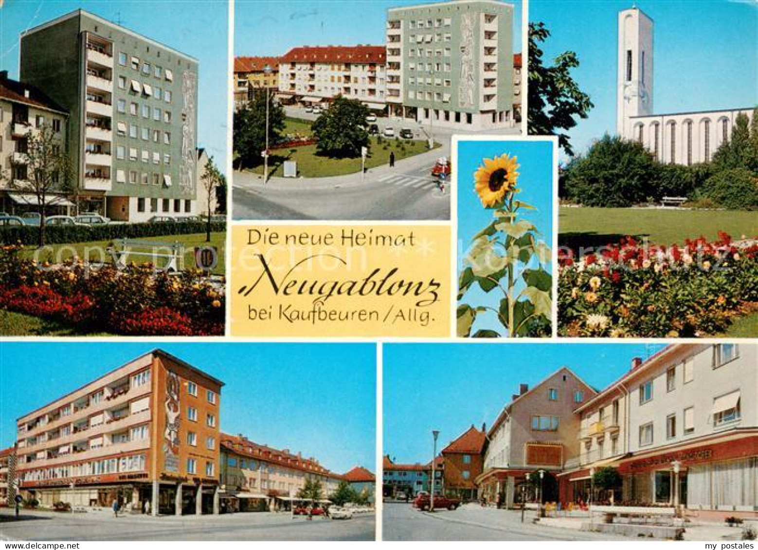 73671558 Neugablonz Wohnsiedlung Kirche Stadtzentrum Neugablonz - Kaufbeuren