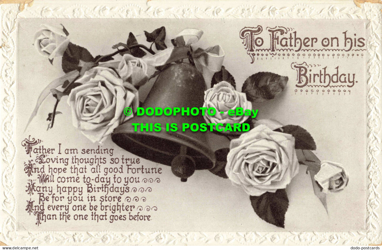 R562314 To Father On His Birthday. Roses. No. 261 - Monde