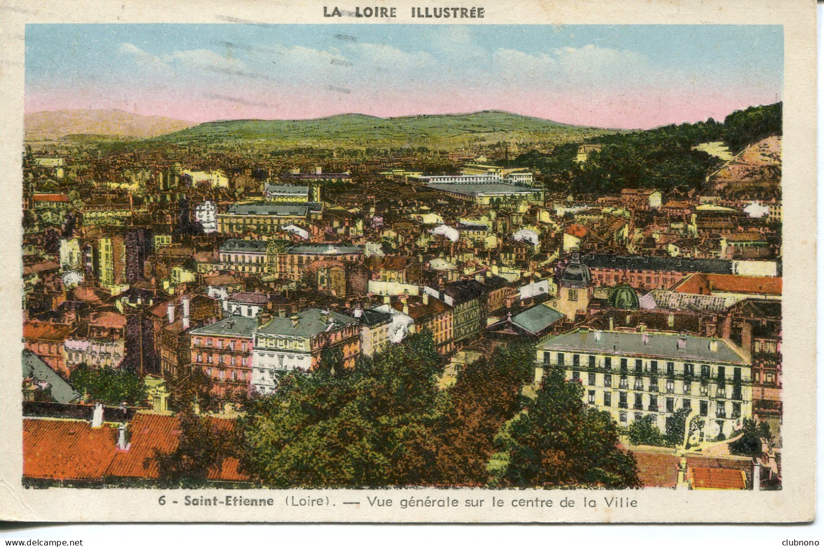 CPSM - SAINT-ETIENNE - VUE GENERALE SUR LA CENTRE DE LA VILLE - Saint Etienne