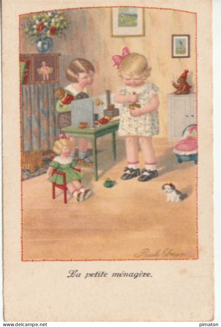 Illustrateur Pauli Ebner : La Petite Ménagère - Ebner, Pauli