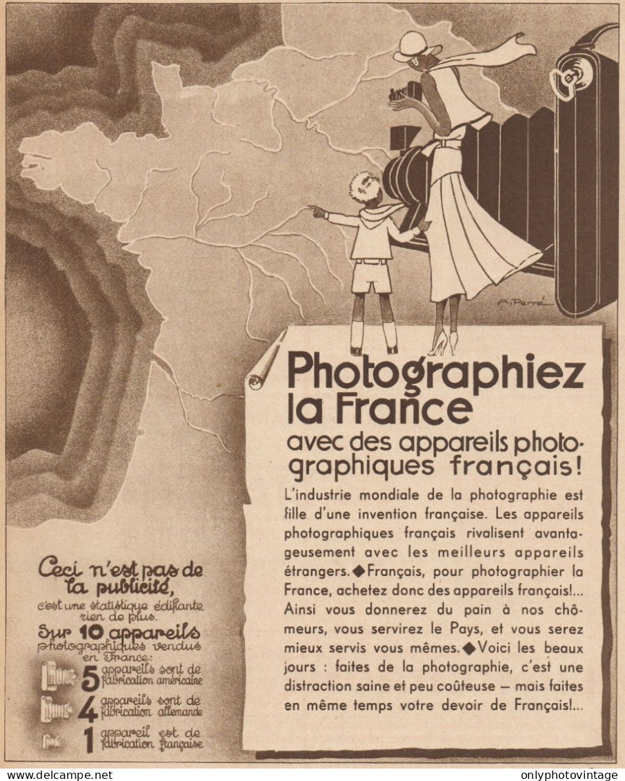 Photographiez La France - Pubblicità D'epoca - 1932 Old Advertising - Pubblicitari