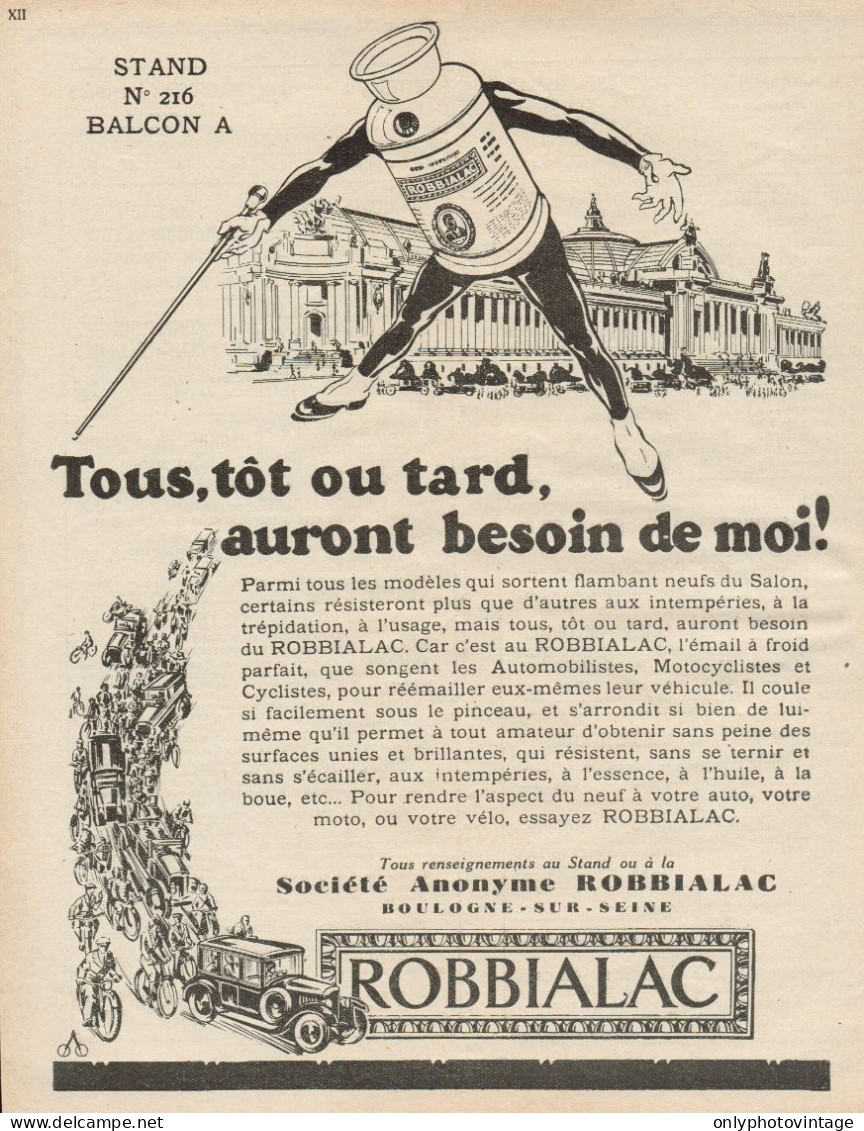 ROBBIALAC - Illustrazione - Pubblicità D'epoca - 1927 Old Advertising - Werbung