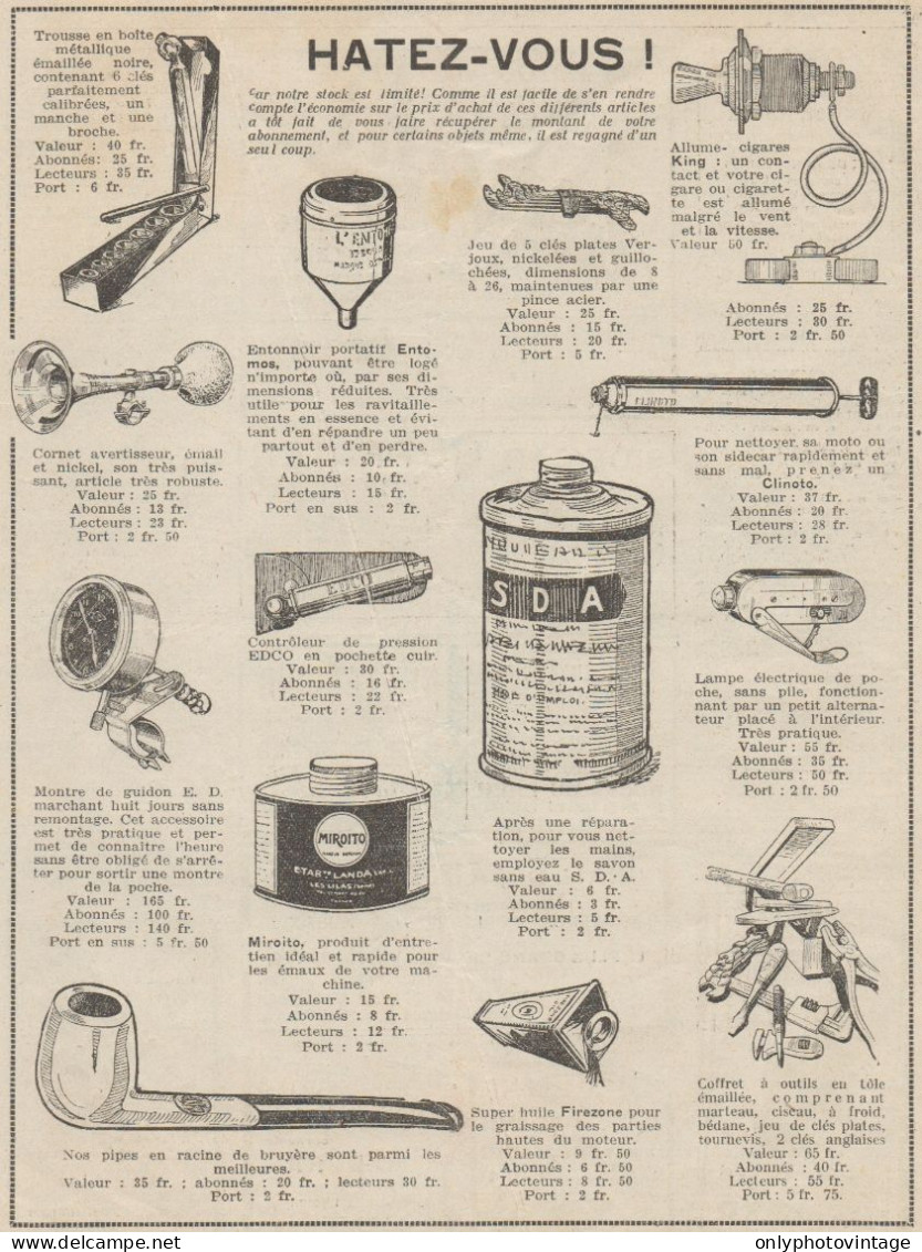 HATEZ-VOUS - Pubblicità D'epoca - 1931 Old Advertising - Publicités