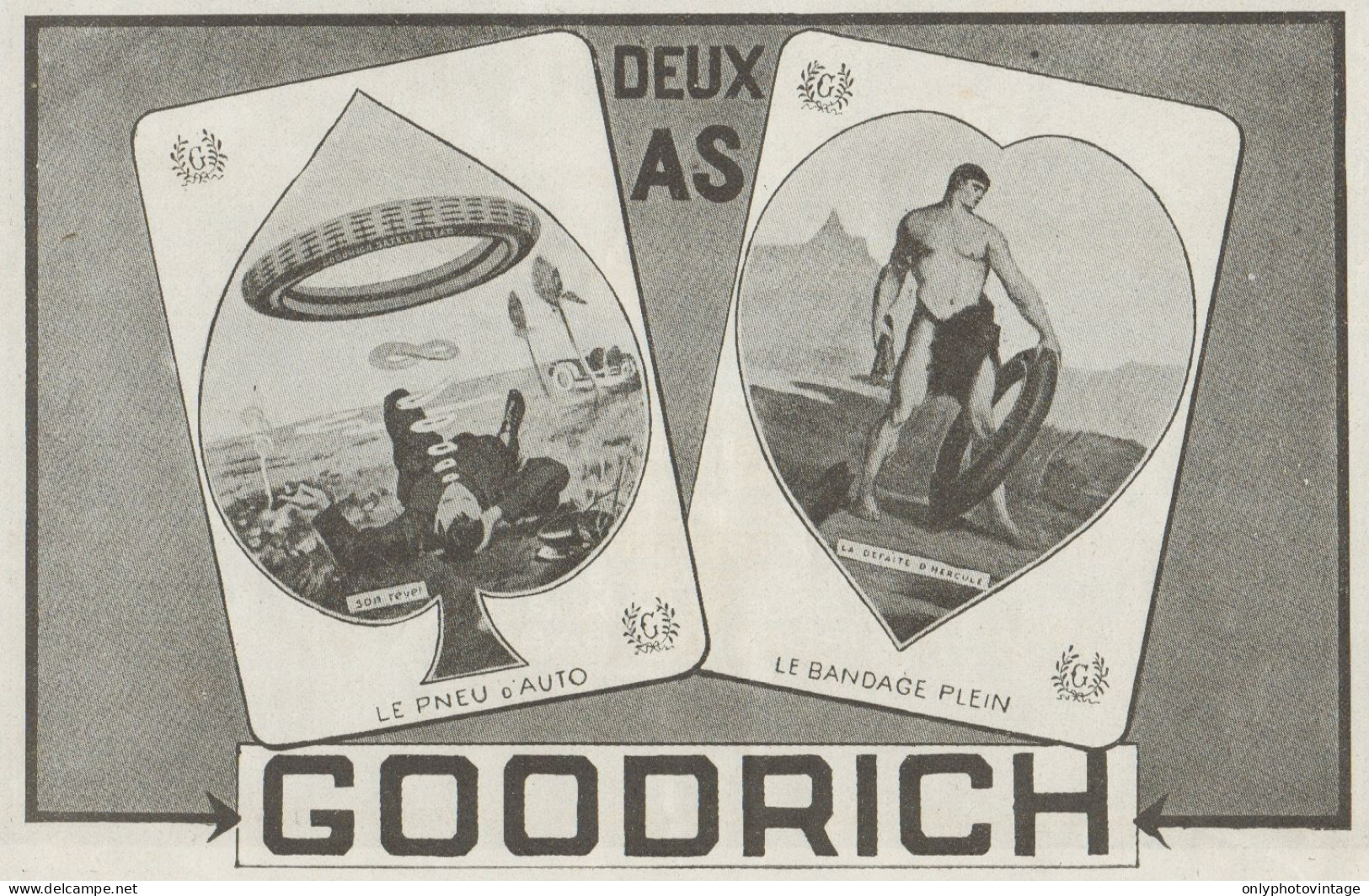 Pneus GOODRICH - Pubblicità D'epoca - 1919 Old Advertising - Publicités