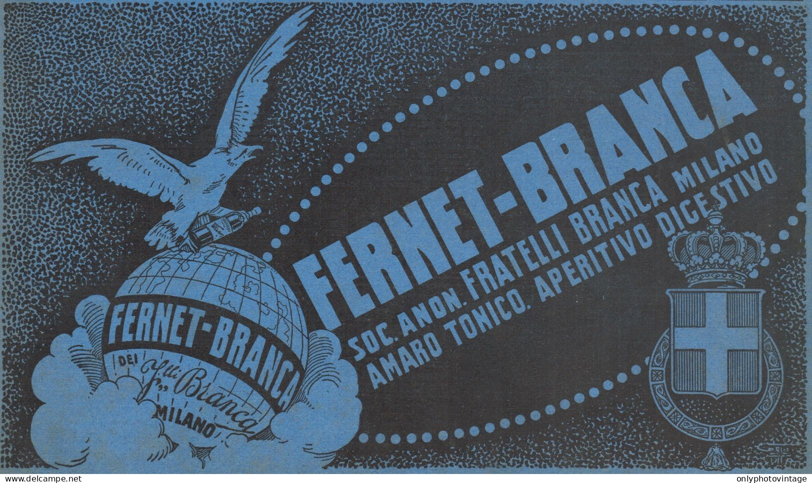 FERNET-BRANCA - Illustrazione - Pubblicità D'epoca - 1924 Old Advertising - Werbung
