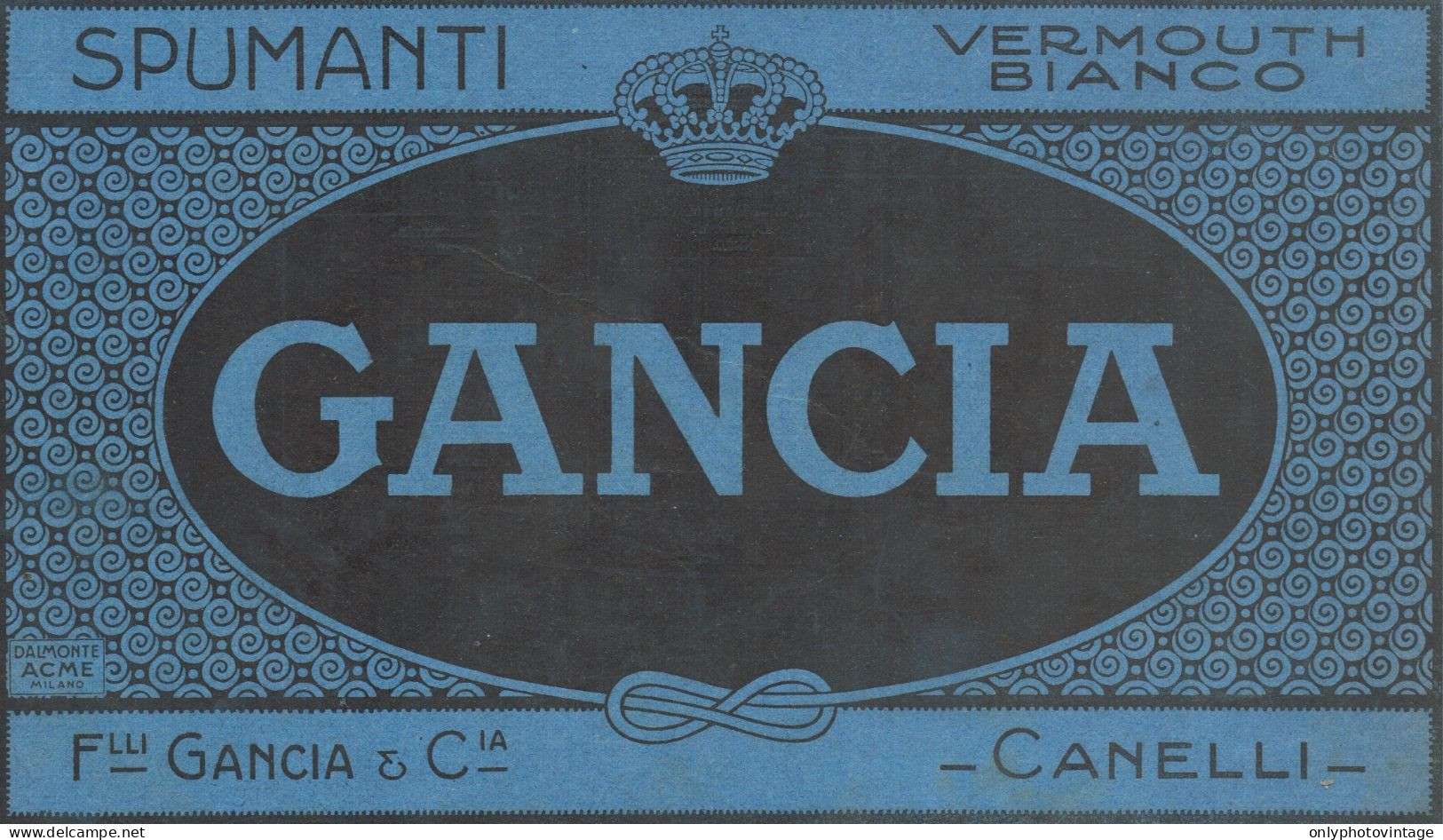 Spumanti GANCIA - Canelli - Pubblicità D'epoca - 1924 Old Advertising - Publicités