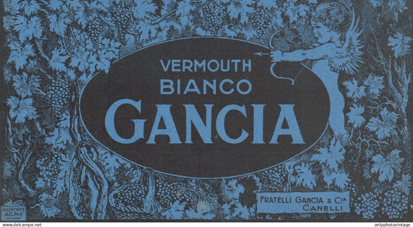Vermouth Bianco GANCIA - Illustrazione - Pubblicità D'epoca - 1924 Old Ad - Werbung