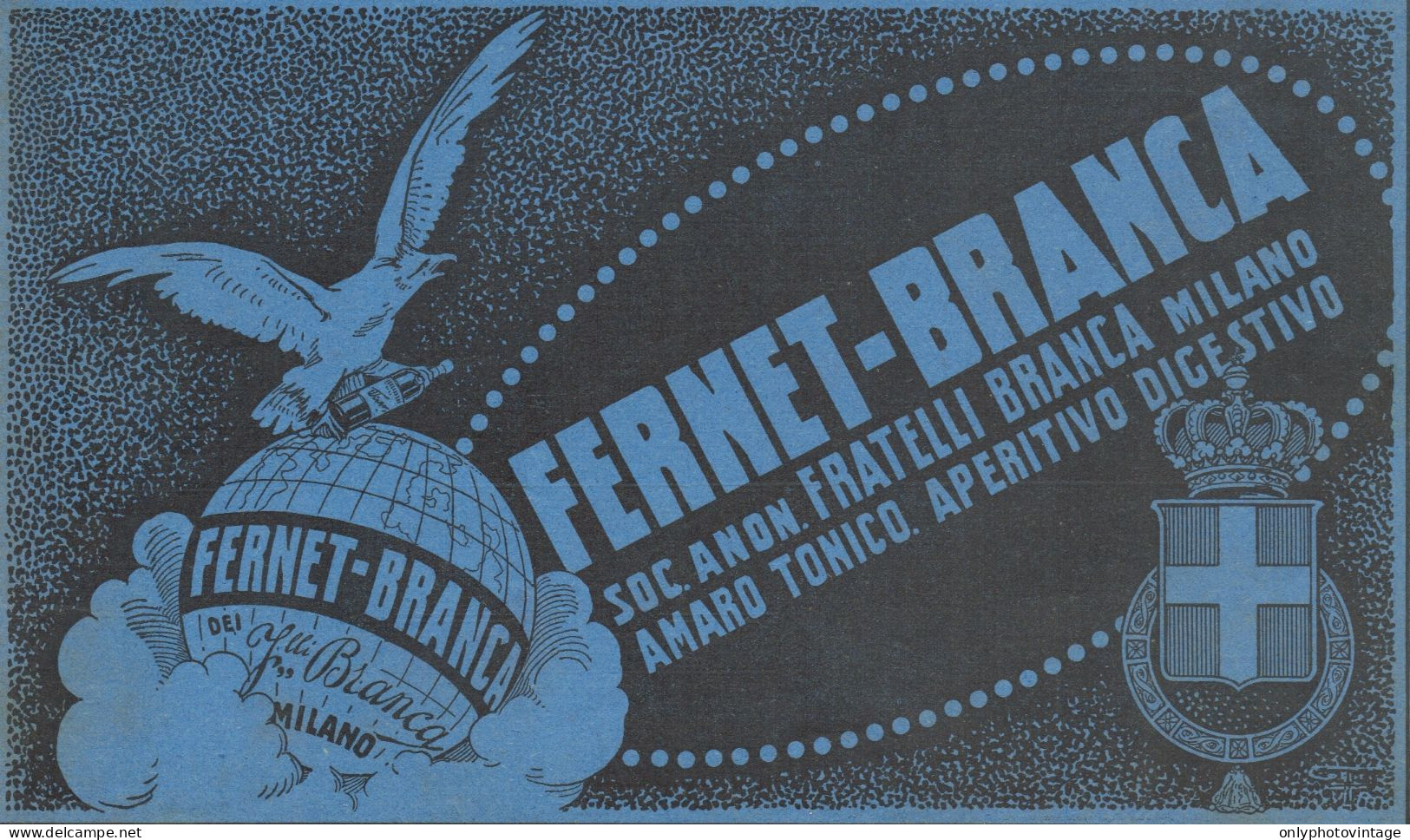 FERNET-BRANCA - Illustrazione - Pubblicità D'epoca - 1924 Old Advertising - Publicités