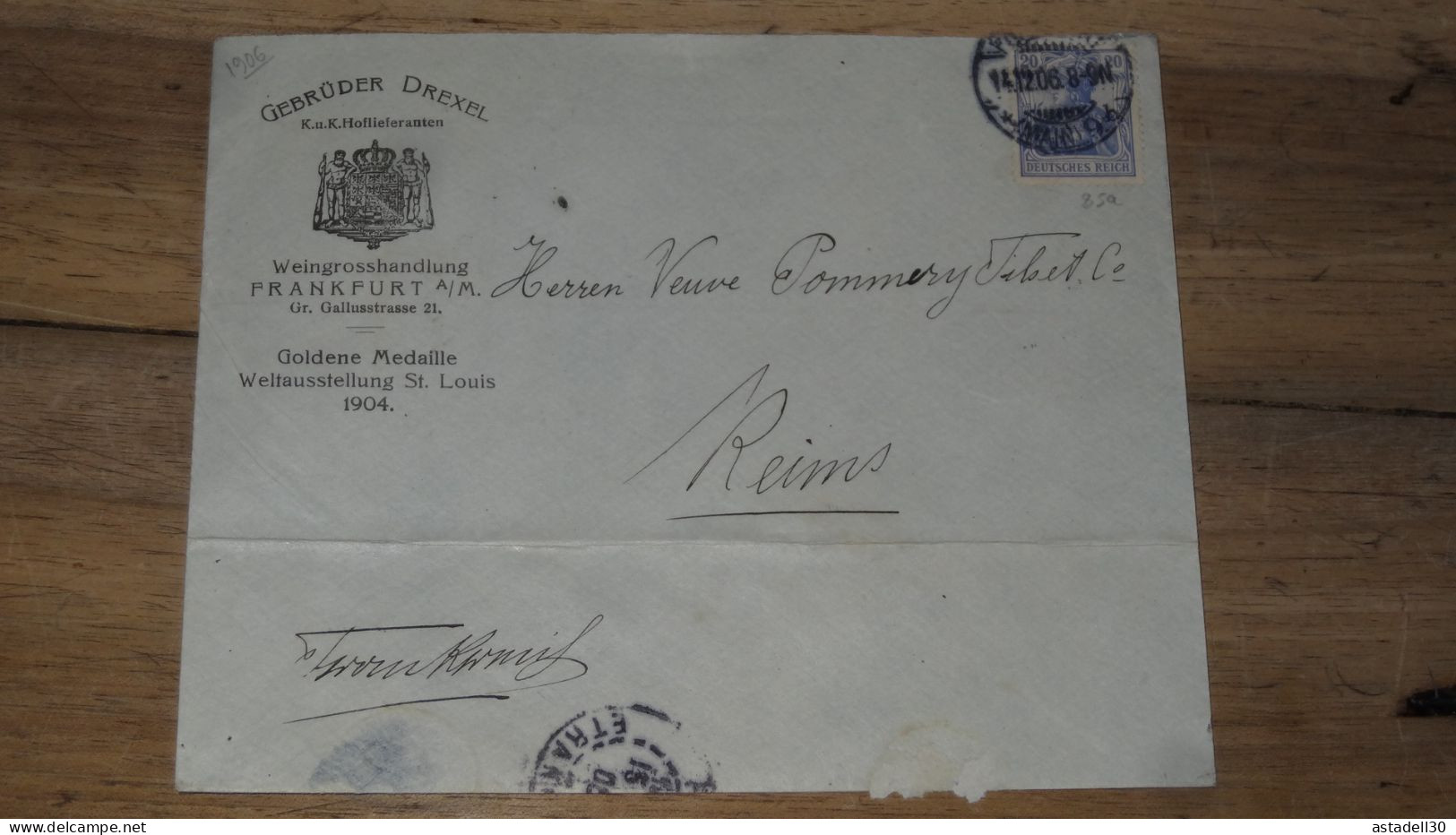 Enveloppe ALLEMAGNE 1906  ......... Boite1 ..... 240424-246 - Cartas & Documentos